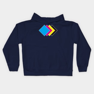 Cyan Magenta Yellow Key Kids Hoodie